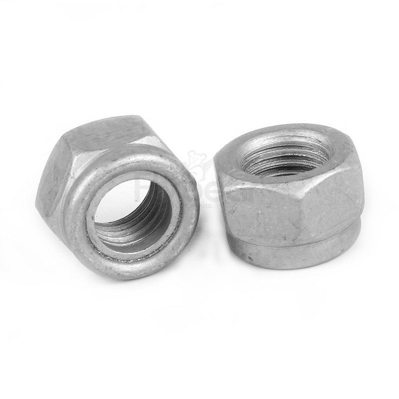 镀焦美特涂层六角尼龙锁紧螺母