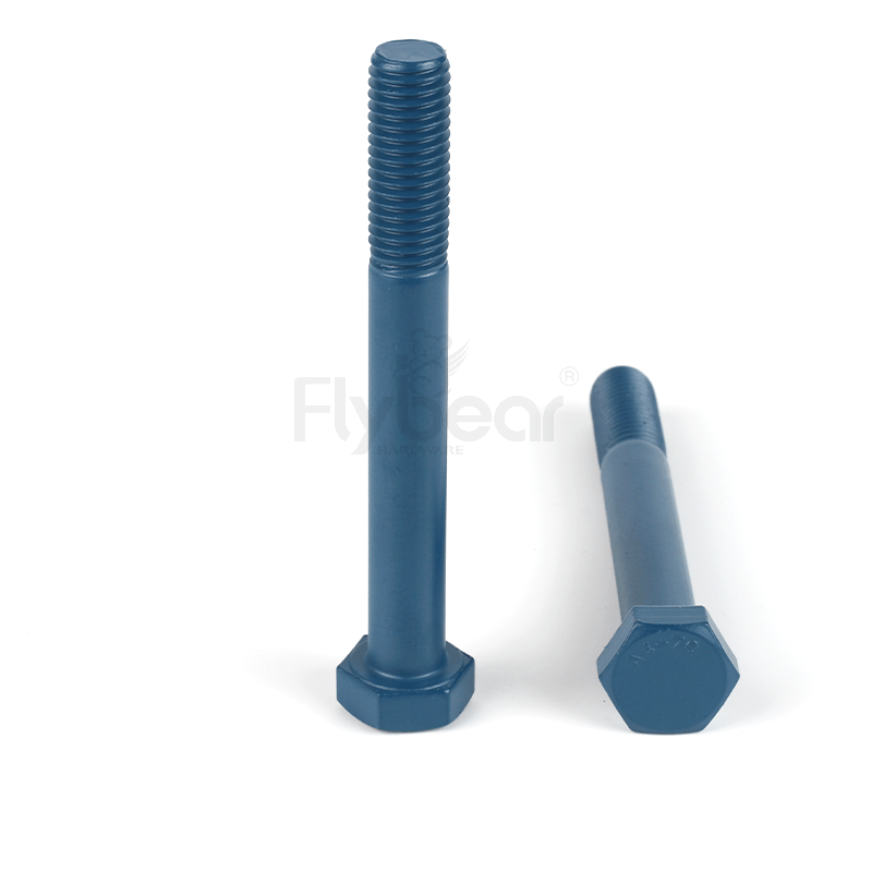 蓝色Xylan 1070外六角半牙螺栓