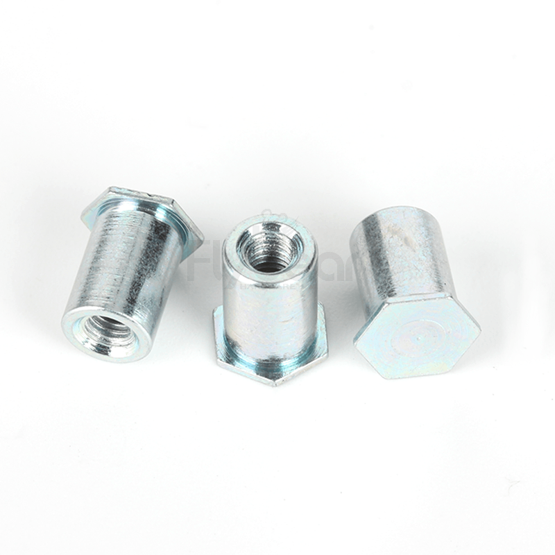 碳钢环保彩锌72h盲孔压铆螺母柱BSO